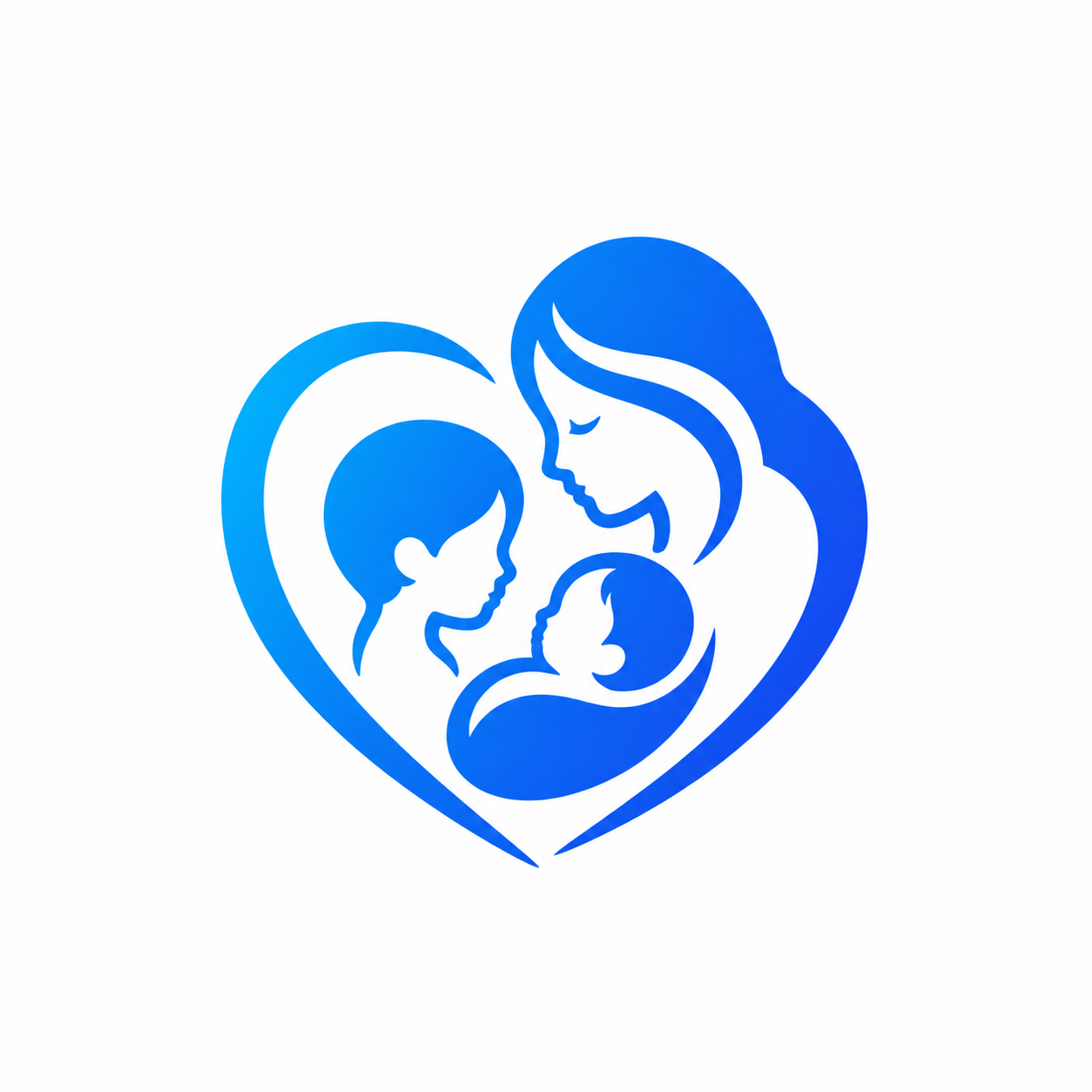 Mother kids and Baby