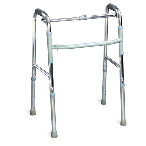 Walker for Senior Citizens | Adjustable Height Adult Walker for Patients | Lightweight & Sturdy Walking Stand for Old People | Foldable Walking Aid for Men & Women