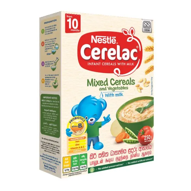 Nestle Cerelac Cereal Mixed Vegetable With Milk From 10 Months 225G