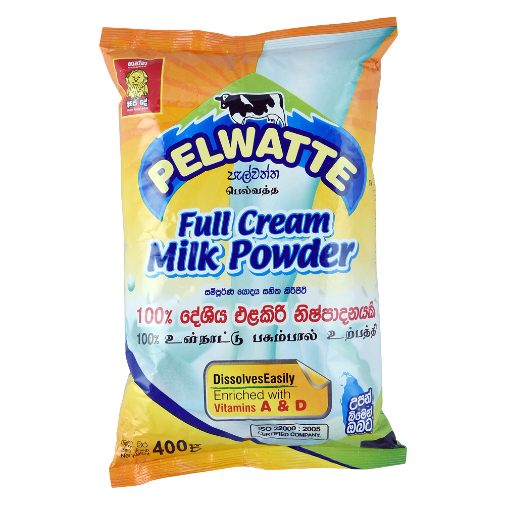 Pelwatte Full Cream Milk Powder Pouch 400G