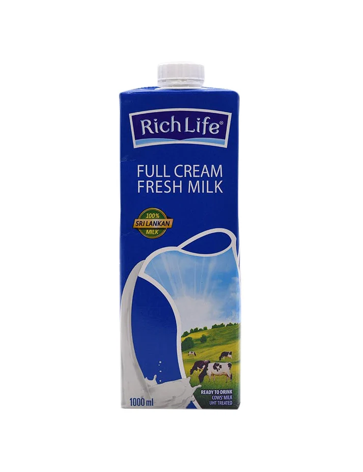 Rich Life Full Cream Fresh Milk 1L