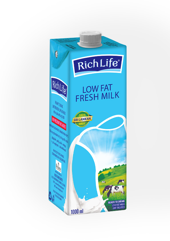 Rich Life Low Fat Fresh  Milk 1L
